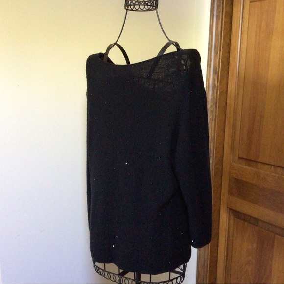 Eileen fisher merino wool sweater with crystals, Medium - Picture 5 of 8